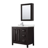Custom image for Dark Espresso with Polished Chrome Trim / Giotto Quartz / Medicine Cabinet