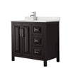Custom image for Dark Espresso with Polished Chrome Trim / Giotto Quartz / No Mirror