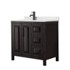 Custom image for Dark Espresso with Matte Black Trim / Giotto Quartz / No Mirror