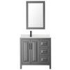 Custom image for Dark Gray with Matte Black Trim / Giotto Quartz / 24