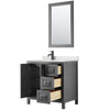 Custom image for Dark Gray with Matte Black Trim / Giotto Quartz / 24