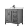 Custom image for Dark Gray with Matte Black Trim / Giotto Quartz / No Mirror