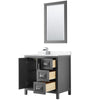 Custom image for Dark Gray with Polished Chrome Trim / Carrara Cultured Marble / 24
