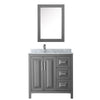 Custom image for Dark Gray with Polished Chrome Trim / White Carrara Marble / Medicine Cabinet