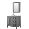 Custom image for Dark Gray with Polished Chrome Trim / Giotto Quartz / Medicine Cabinet