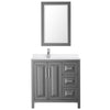 Custom image for Dark Gray with Polished Chrome Trim / White Quartz / 24
