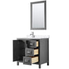Custom image for Dark Gray with Polished Chrome Trim / White Quartz / 24