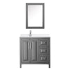 Custom image for Dark Gray with Polished Chrome Trim / White Quartz / Medicine Cabinet