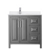 Custom image for Dark Gray with Polished Chrome Trim / White Quartz / No Mirror