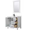 Custom image for White with Matte Black Trim / Carrara Cultured Marble / 24