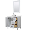 Custom image for White with Matte Black Trim / Carrara Cultured Marble / 24