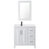 Custom image for White with Matte Black Trim / White Quartz / 24