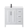 Custom image for White with Matte Black Trim / White Quartz / No Mirror