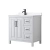 Custom image for White with Matte Black Trim / White Quartz / No Mirror