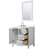 Custom image for White with Polished Chrome Trim / Carrara Cultured Marble / 24