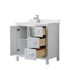 Custom image for White with Polished Chrome Trim / Giotto Quartz / No Mirror