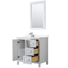 Custom image for White with Polished Chrome Trim / White Cultured Marble / 24