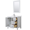 Custom image for White with Polished Chrome Trim / White Quartz / 24