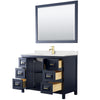 Custom image for Dark Blue with Brushed Gold Trim / Giotto Quartz / 46