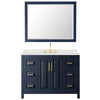 Custom image for Dark Blue with Brushed Gold Trim / Giotto Quartz / 46