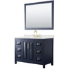 Custom image for Dark Blue with Brushed Gold Trim / Giotto Quartz / 46