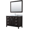 Custom image for Dark Espresso with Polished Chrome Trim / White Carrara Marble / 46