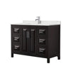 Custom image for Dark Espresso with Polished Chrome Trim / Giotto Quartz / No Mirror