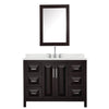 Custom image for Dark Espresso with Polished Chrome Trim / Giotto Quartz / Medicine Cabinet