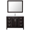 Custom image for Dark Espresso with Polished Chrome Trim / White Quartz / 46