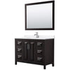 Custom image for Dark Espresso with Polished Chrome Trim / White Quartz / 46