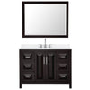 Custom image for Dark Espresso with Polished Chrome Trim / White Quartz / 46