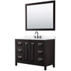Custom image for Dark Espresso with Matte Black Trim / White Quartz / 46