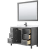 Custom image for Dark Gray with Matte Black Trim / White Quartz / 46