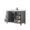Custom image for Dark Gray with Matte Black Trim / White Quartz / No Mirror