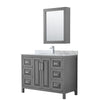 Custom image for Dark Gray with Polished Chrome Trim / White Carrara Marble / Medicine Cabinet