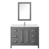 Custom image for Dark Gray with Polished Chrome Trim / Giotto Quartz / Medicine Cabinet