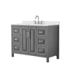 Custom image for Dark Gray with Polished Chrome Trim / Giotto Quartz / No Mirror