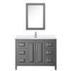 Custom image for Dark Gray with Polished Chrome Trim / White Quartz / Medicine Cabinet
