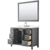 Custom image for Dark Gray with Polished Chrome Trim / White Quartz / 46