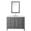 Custom image for Dark Gray with Polished Chrome Trim / White Quartz / Medicine Cabinet