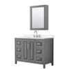 Custom image for Dark Gray with Polished Chrome Trim / White Quartz / Medicine Cabinet