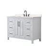 Custom image for White with Matte Black Trim / Carrara Cultured Marble / No Mirror