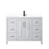 Custom image for White with Matte Black Trim / White Cultured Marble / No Mirror