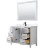 Custom image for White with Matte Black Trim / White Quartz / 46