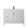 Custom image for White with Matte Black Trim / White Quartz / No Mirror