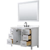 Custom image for White with Matte Black Trim / White Quartz / 46