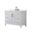 Custom image for White with Matte Black Trim / White Quartz / No Mirror
