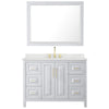 Custom image for White with Brushed Gold Trim / Giotto Quartz / 46