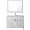 Custom image for White with Polished Chrome Trim / White Carrara Marble / 46