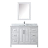 Custom image for White with Polished Chrome Trim / White Carrara Marble / Medicine Cabinet